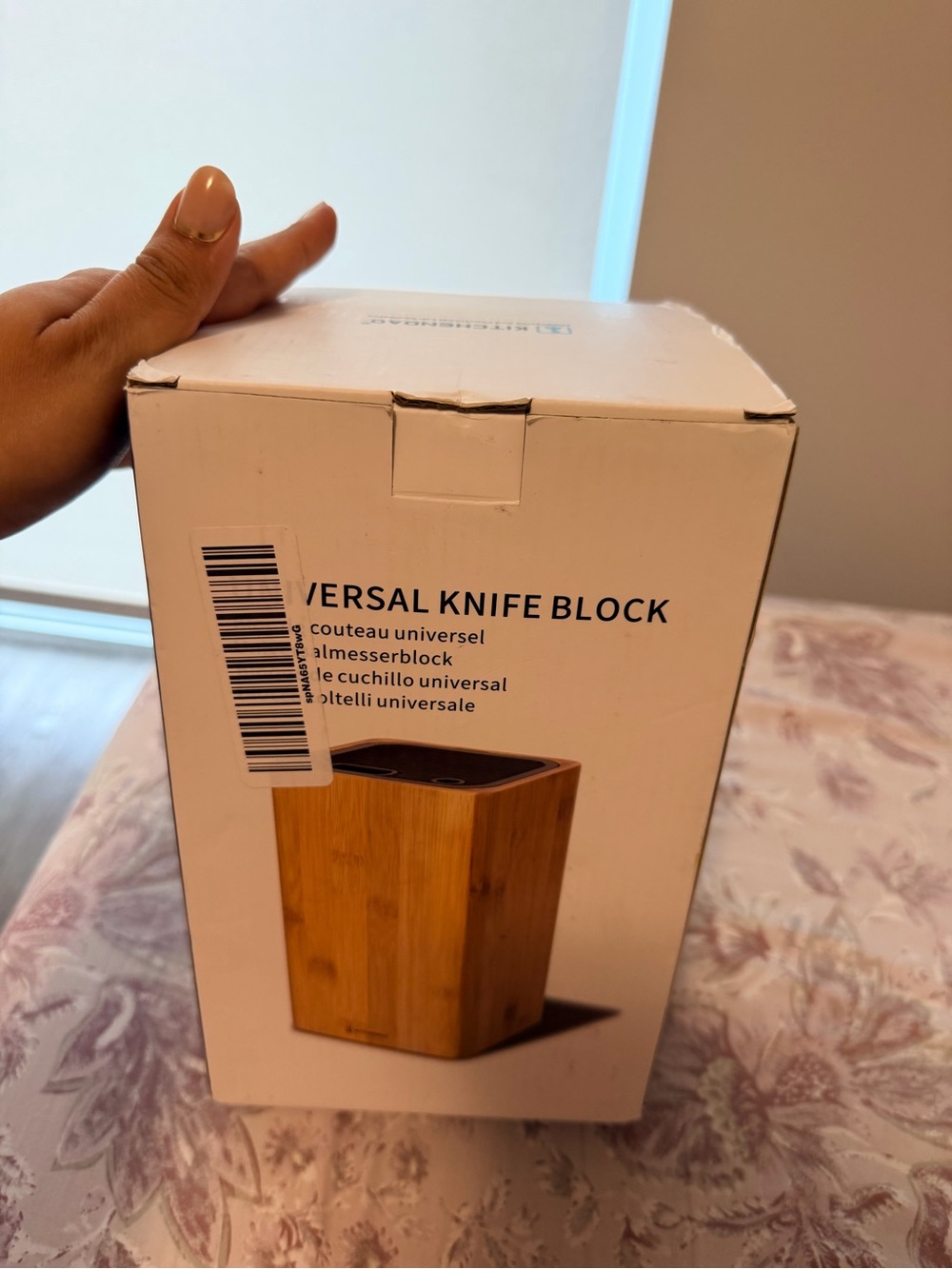 Universal Bamboo Knife Block - Kitchendao